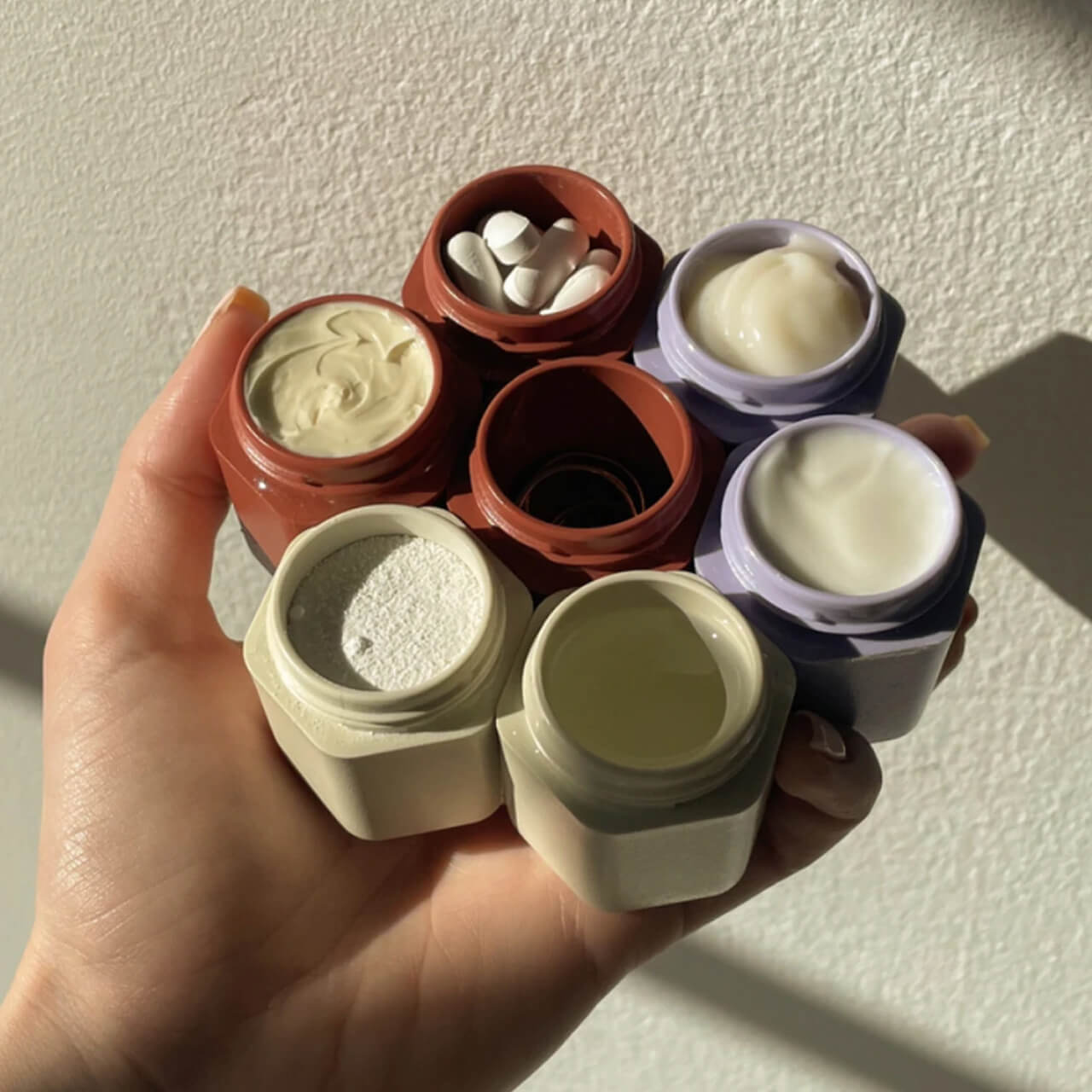 Toiletry organization made with recycled plastic