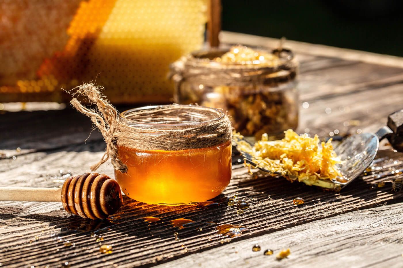 Honey from Bee colonies which are shrinking worldwide