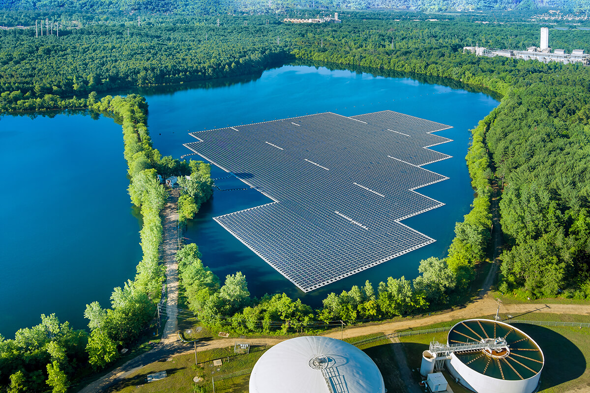 The largest floating solar farm