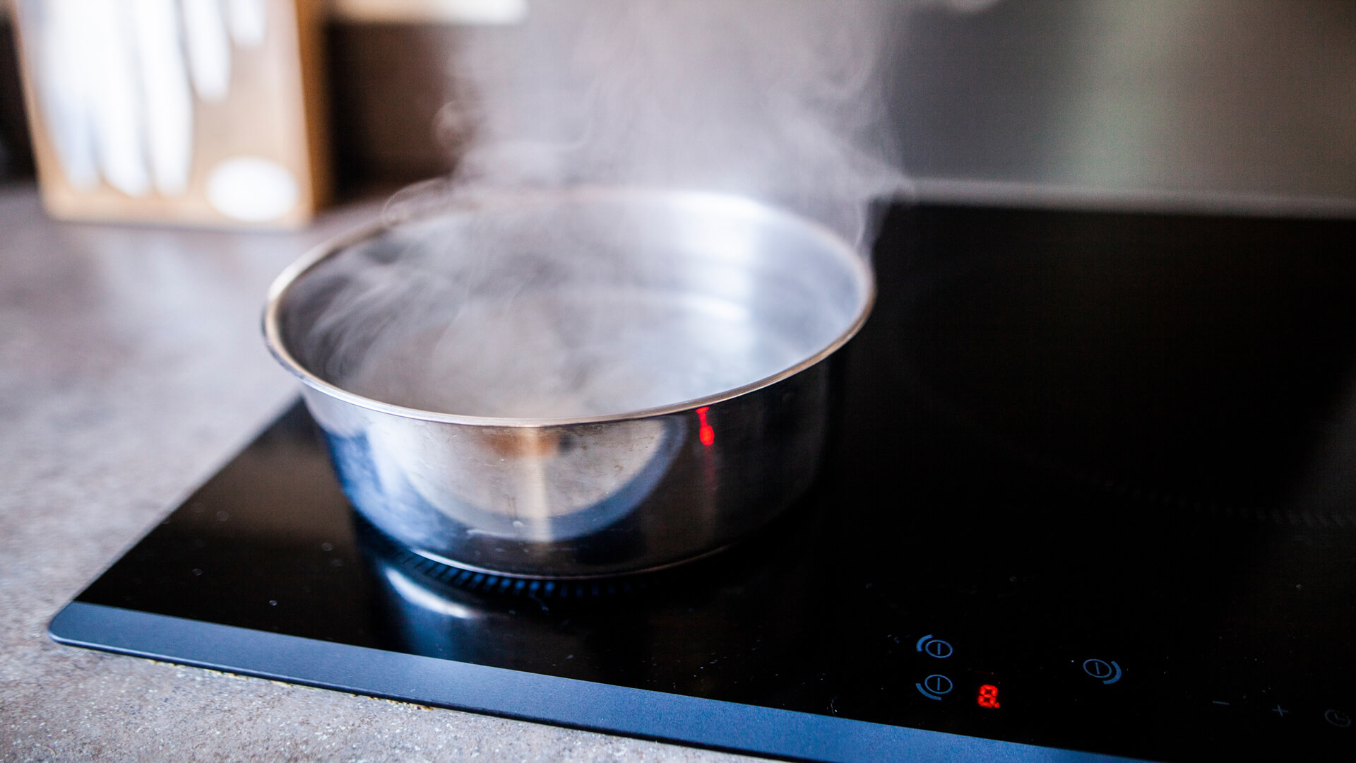The phrase "a watched pot never boils" has clearly never met an induction stove before.