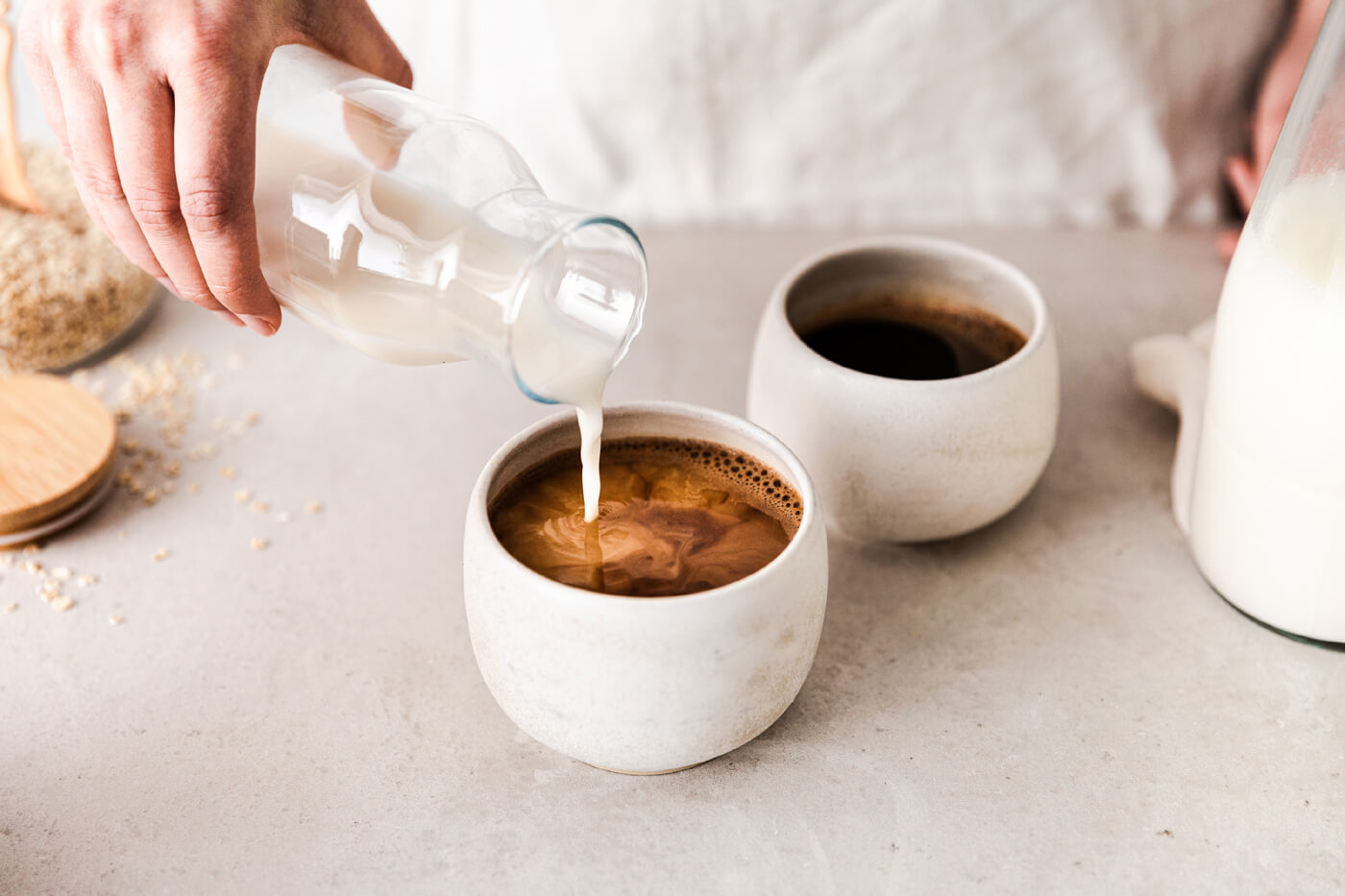 Switch to oatmilk which has more fiber