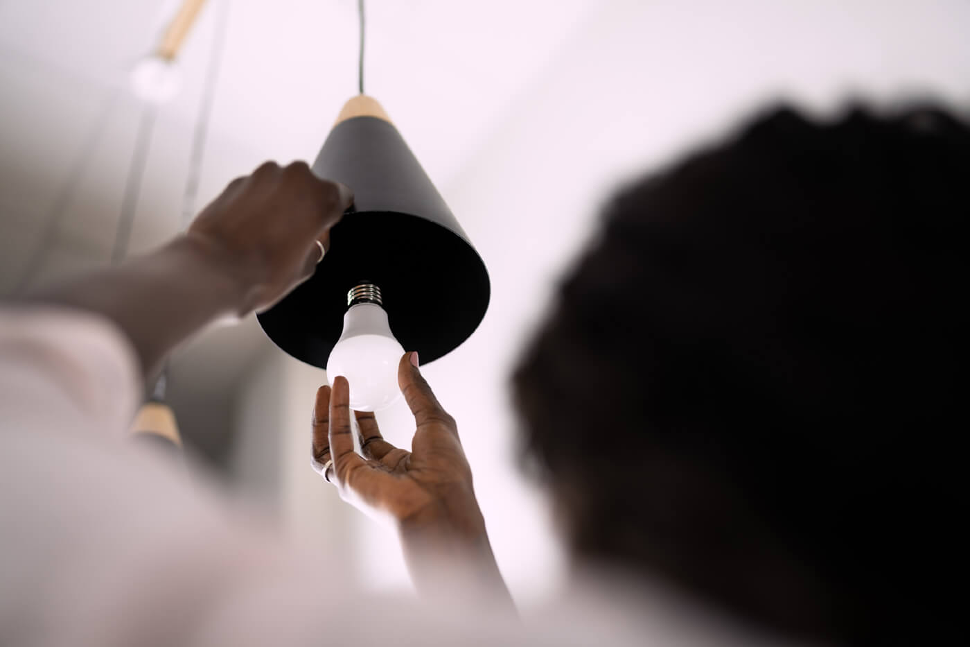 energy-efficient lights in kitchen