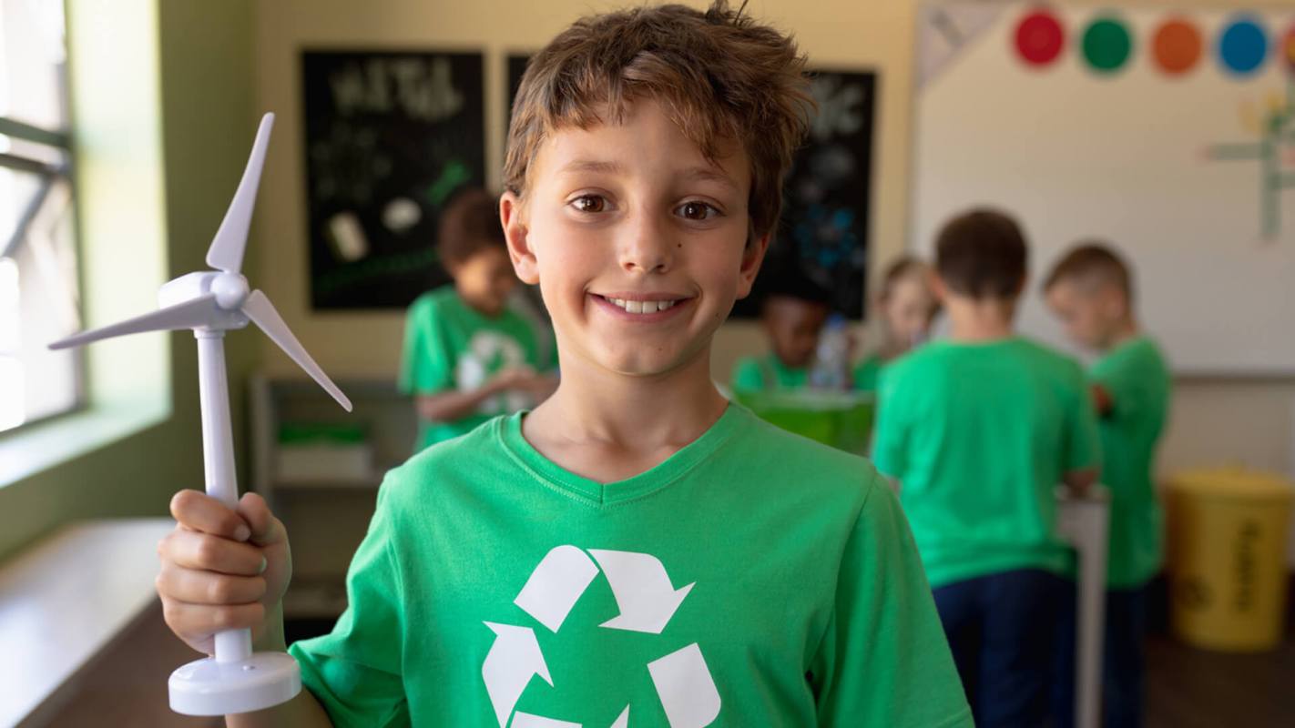 Kid classroom Clean Energy