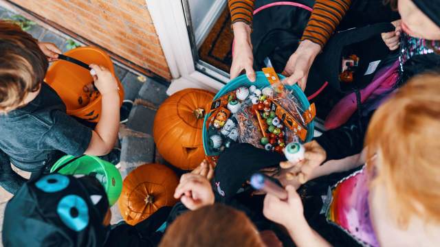 Recyclable candy bags; Trick or Trash