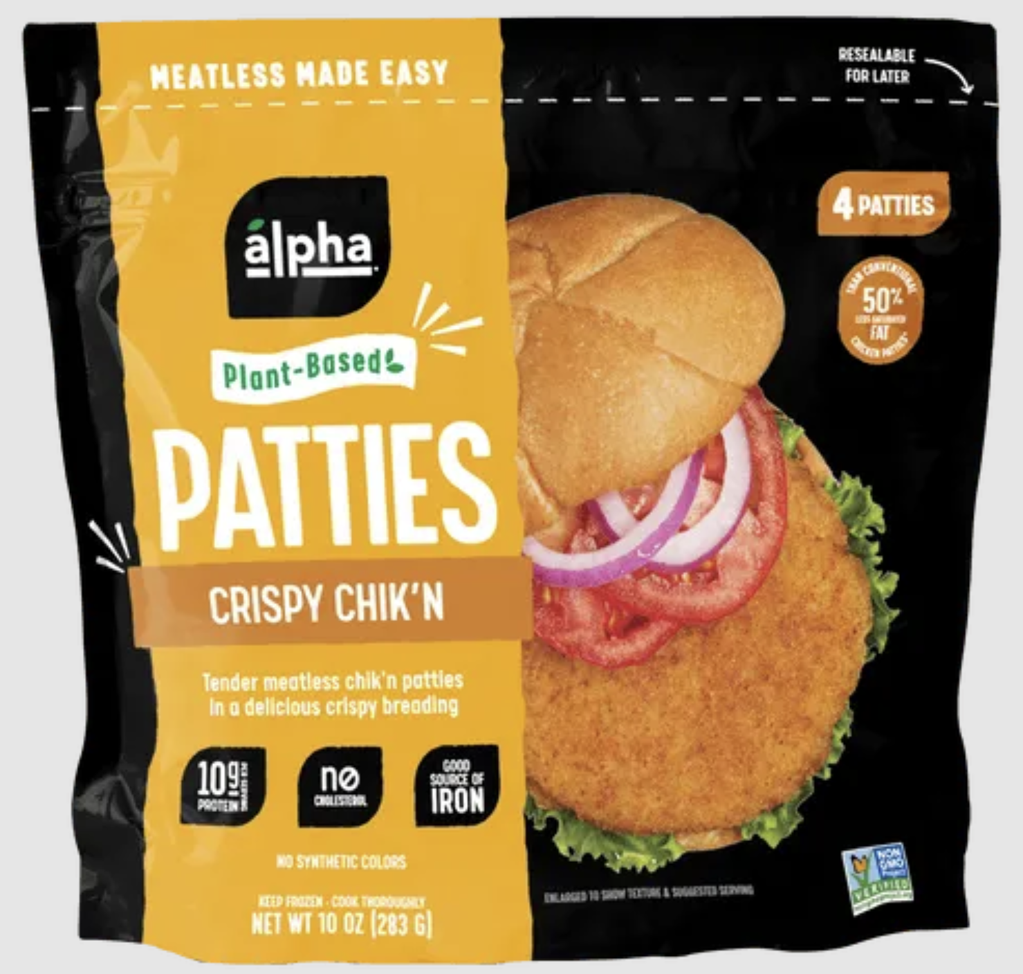Alpha Foods Crispy Chik’n Patties