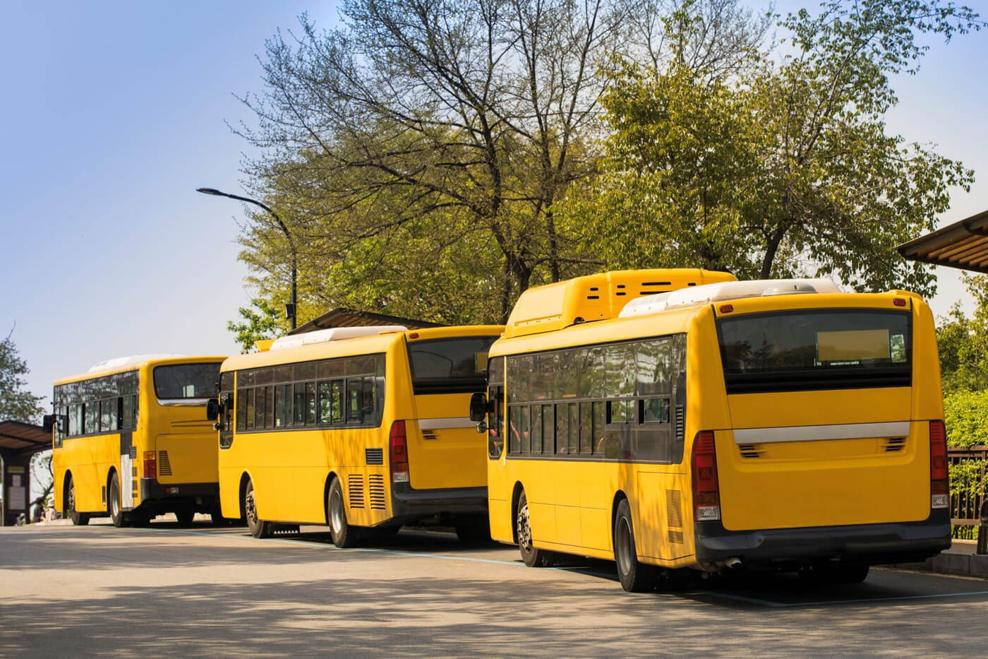 Clean school bus