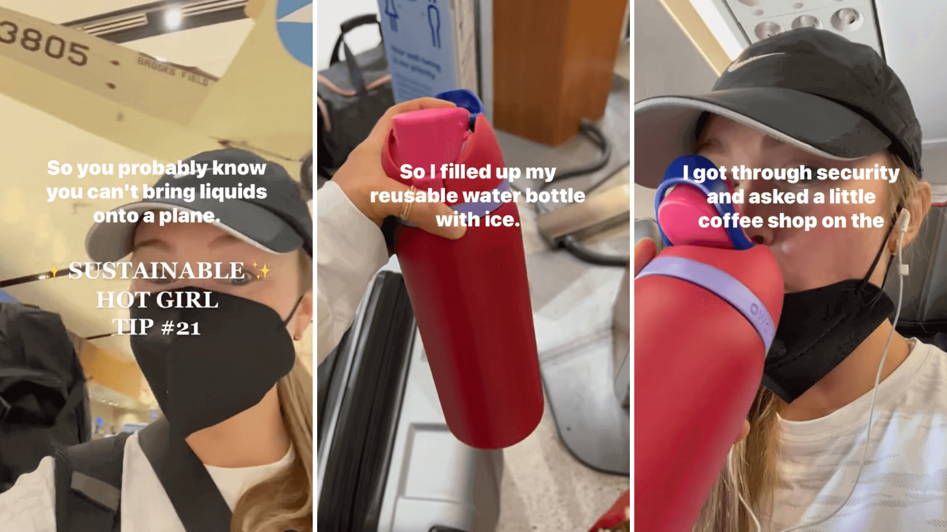 Picture of Can you bring a reusable water bottle on a plane?