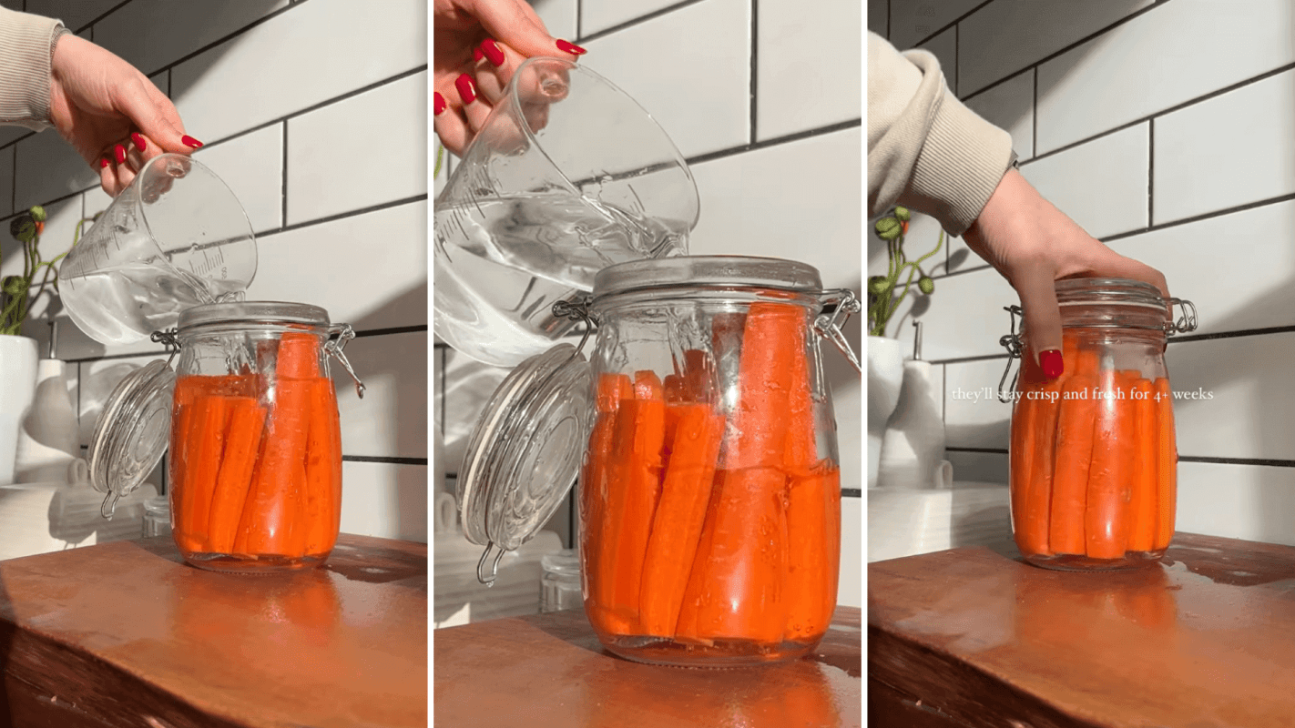 Hack for keeping carrots fresh | how to keep carrots fresh