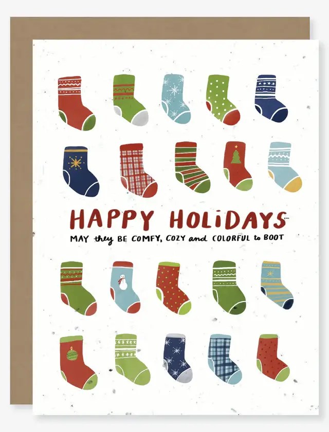 Holiday Socks Card 