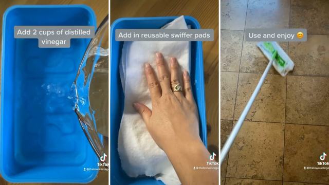 Amazing hack for reusing Swiffer pads