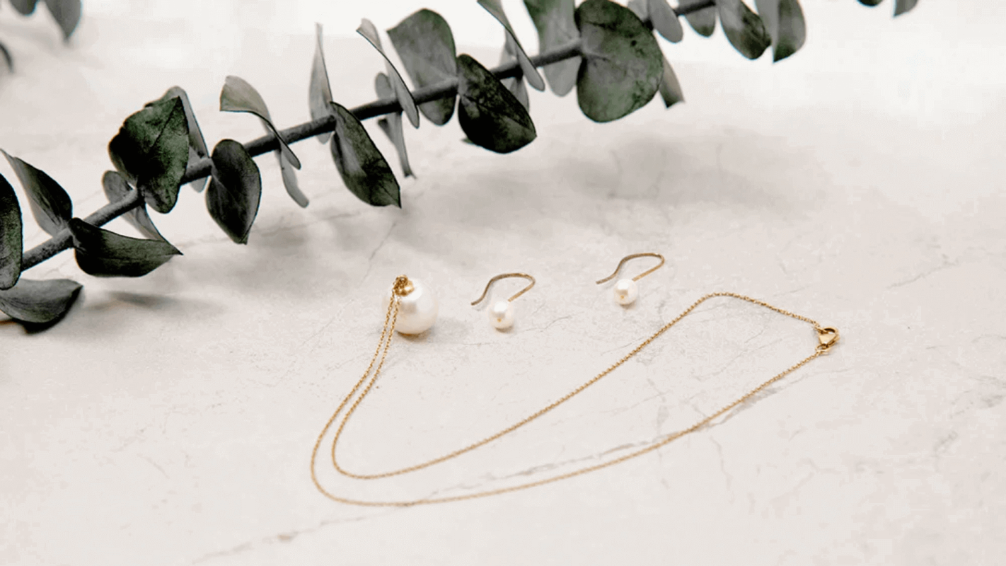 pearl Drop Earrings; Sustainable jewelry