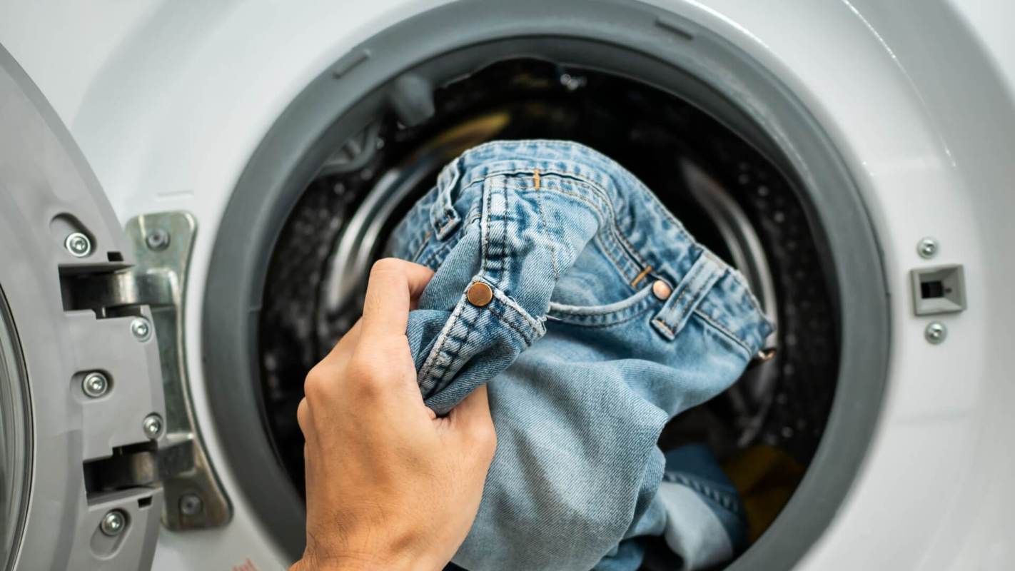 Laundry jeans, OhmConnect. Save money on your power bill
