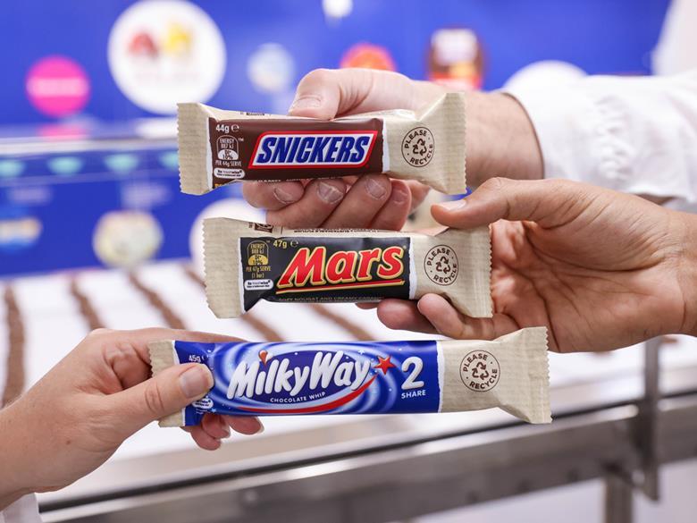 Snickers will soon package many of its chocolate bars in a new, 'paper-based' wrapper: 'A significant milestone'