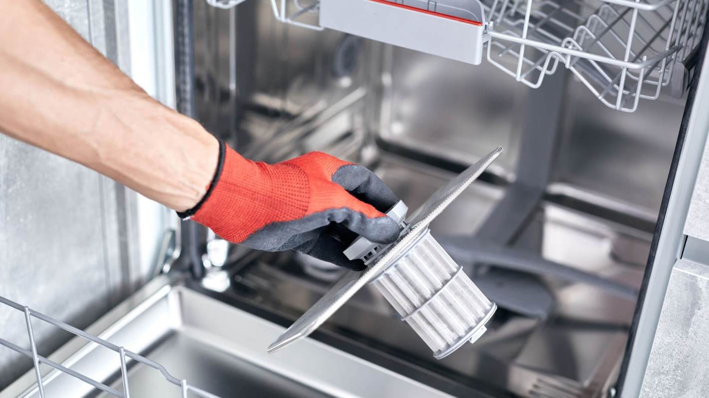 Cleaning dishwasher, Dishwasher filter