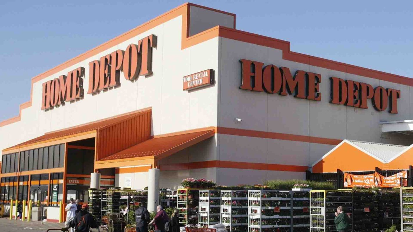 Home Depot store with wind and solar power