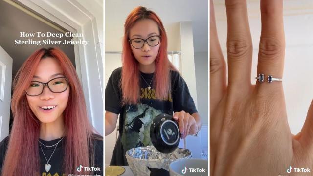 making tarnished silver jewelry shine