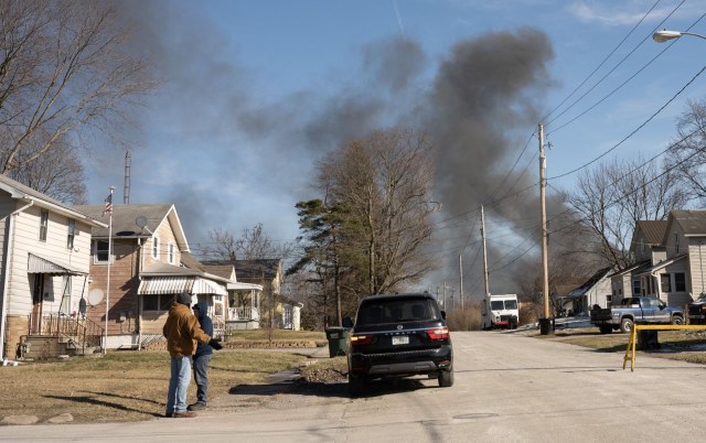 East Palestine train crash chemical spill