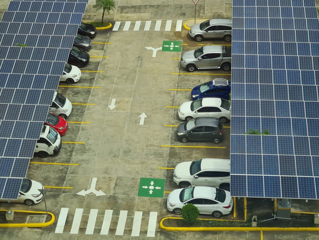 Solar farms above Parking lots