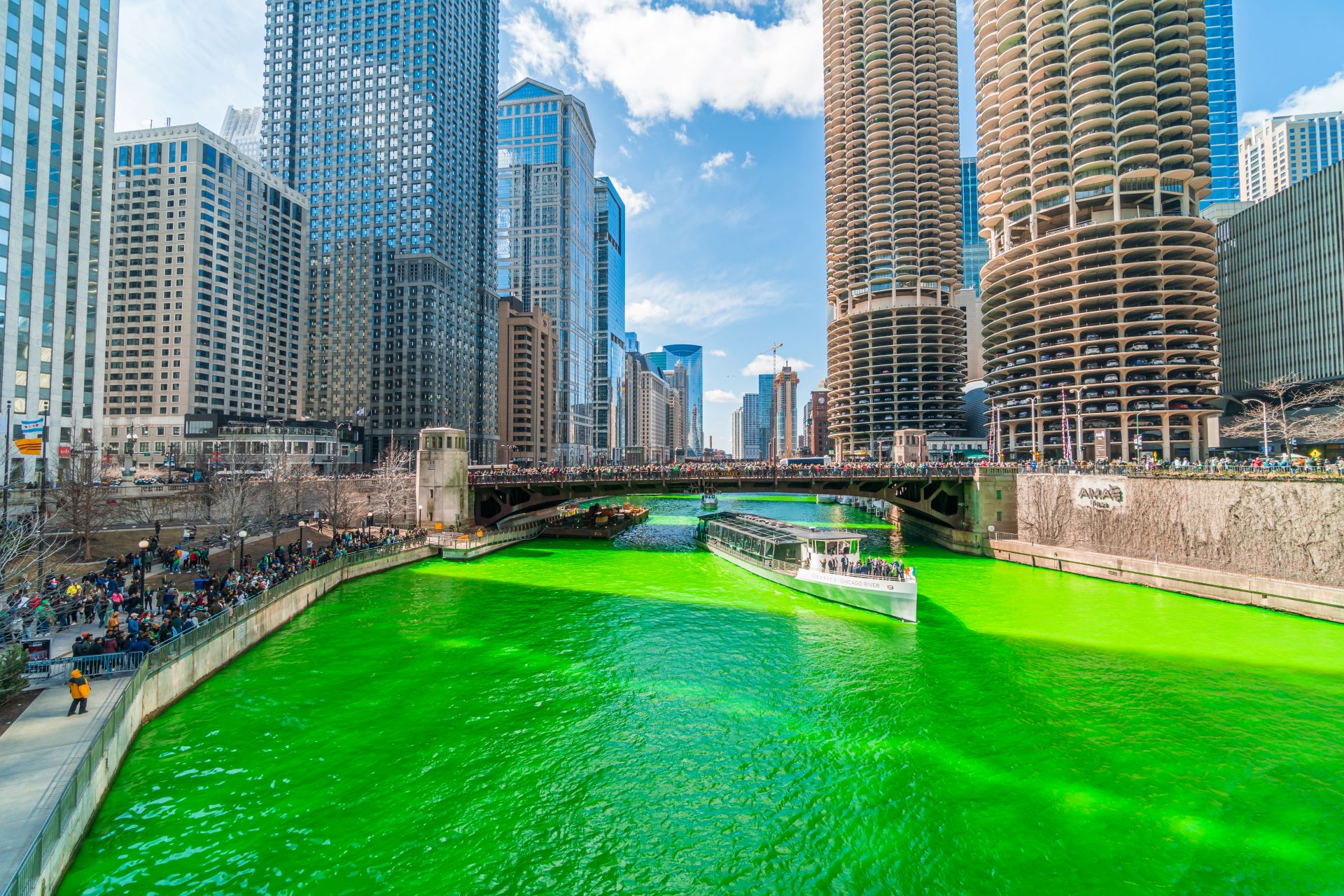 Experts debate the safety of dying the Chicago River green