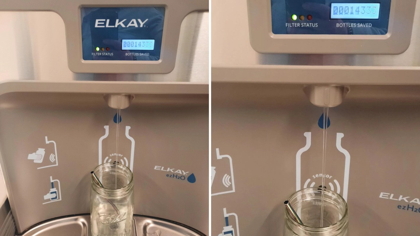 Elkay bottle refilling station