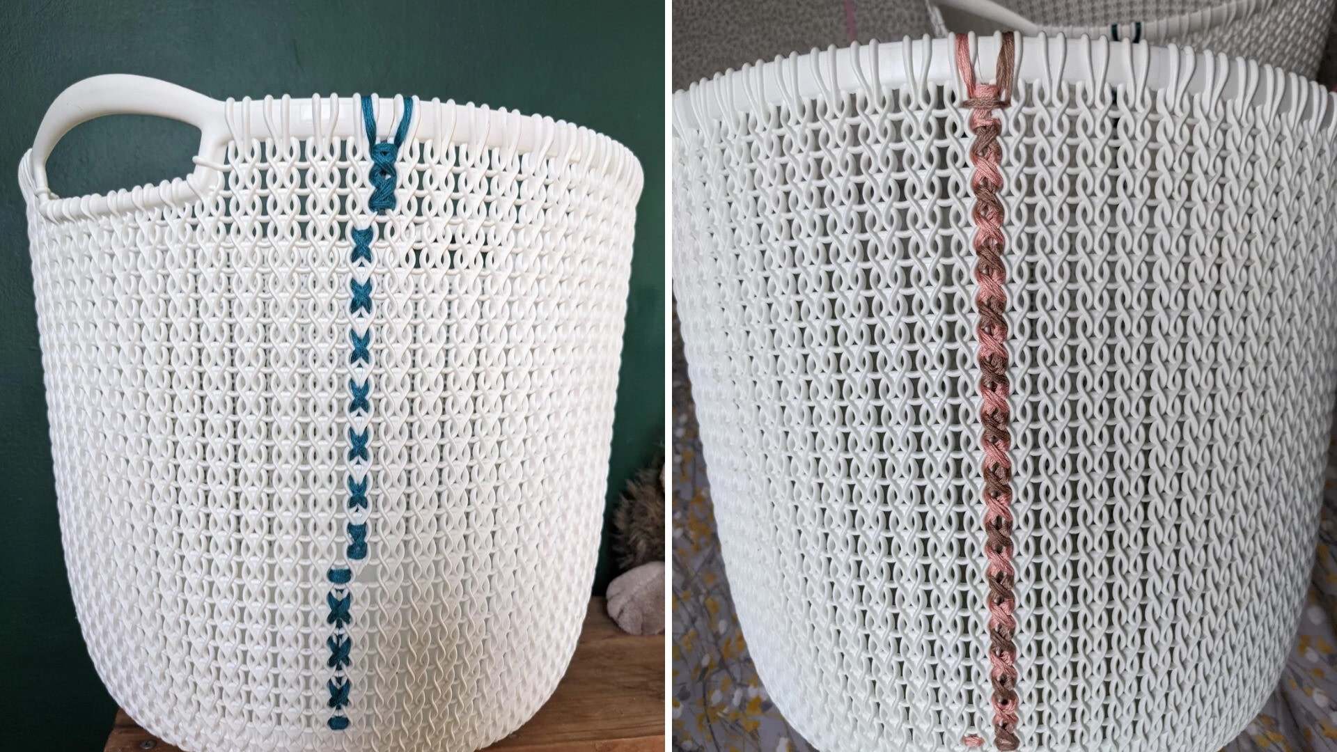 DIY wizard reveals how they repaired their laundry baskets with a simple household item: 'Honestly they look better [now]'