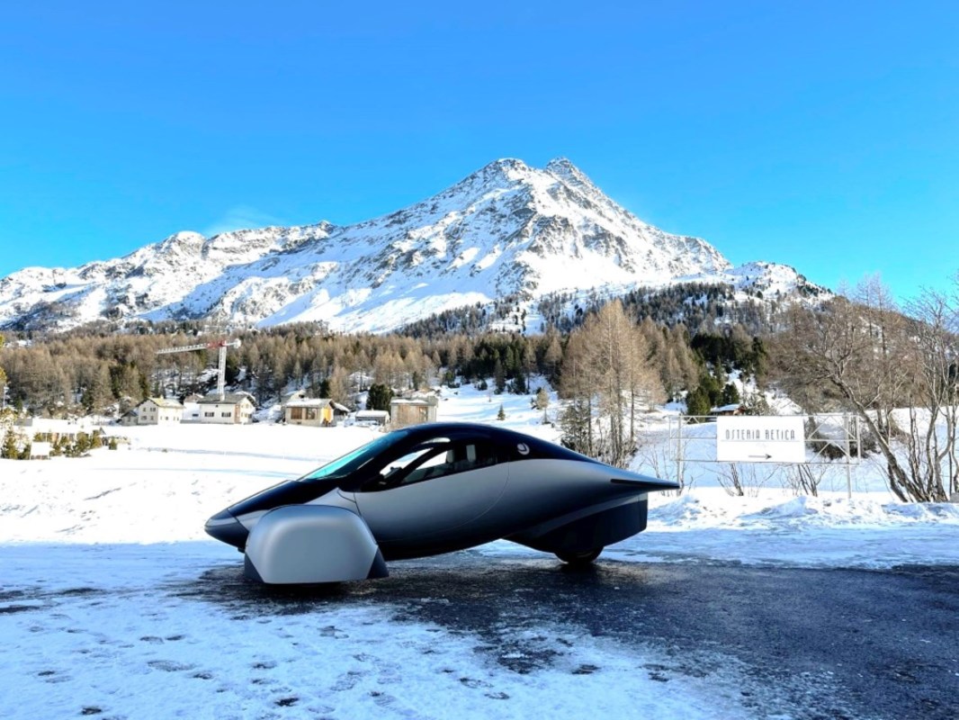 Solar-powered Aptera car