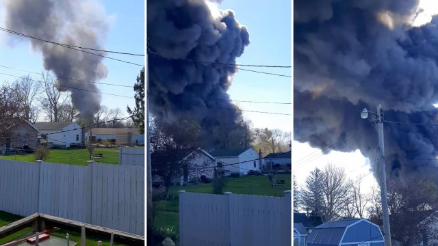 Recycling warehouse fire in Richmond, VA