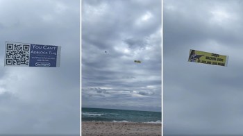 Aerial ads at the beach