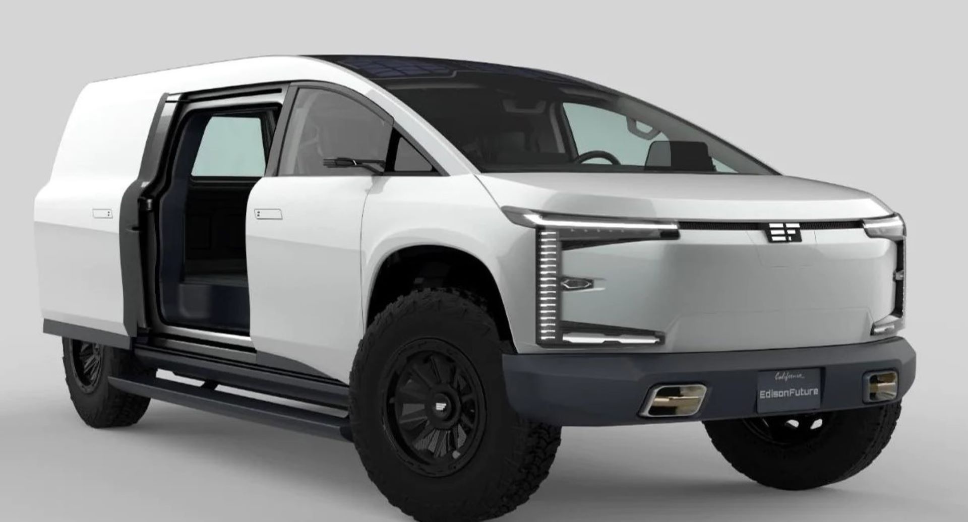 EdisonFuture electric van, sun-powered van