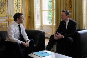 Tesla Gigafactory in France, Elon Musk meeting with French President Emmanuel Macron