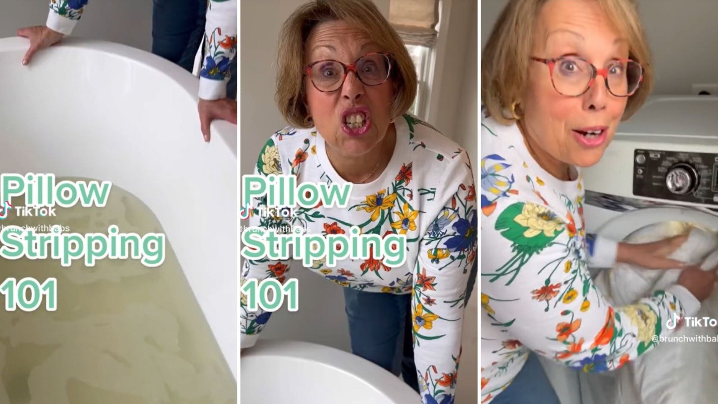 Clean your pillows, Grandmother's cleaning hack