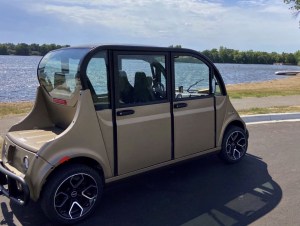 WAEV Electric Car with rooftop solar panels