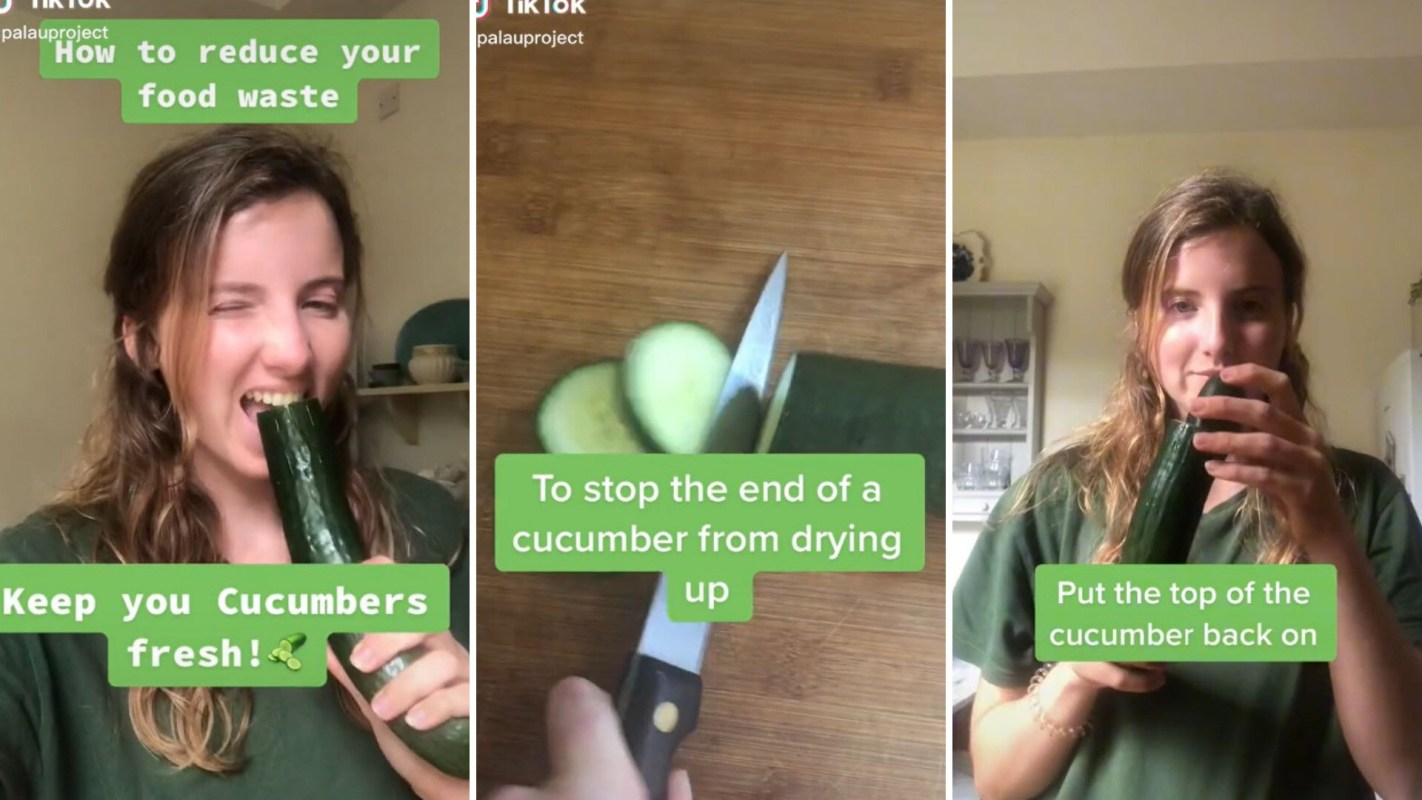 TikTok hack keep your cucumbers fresher