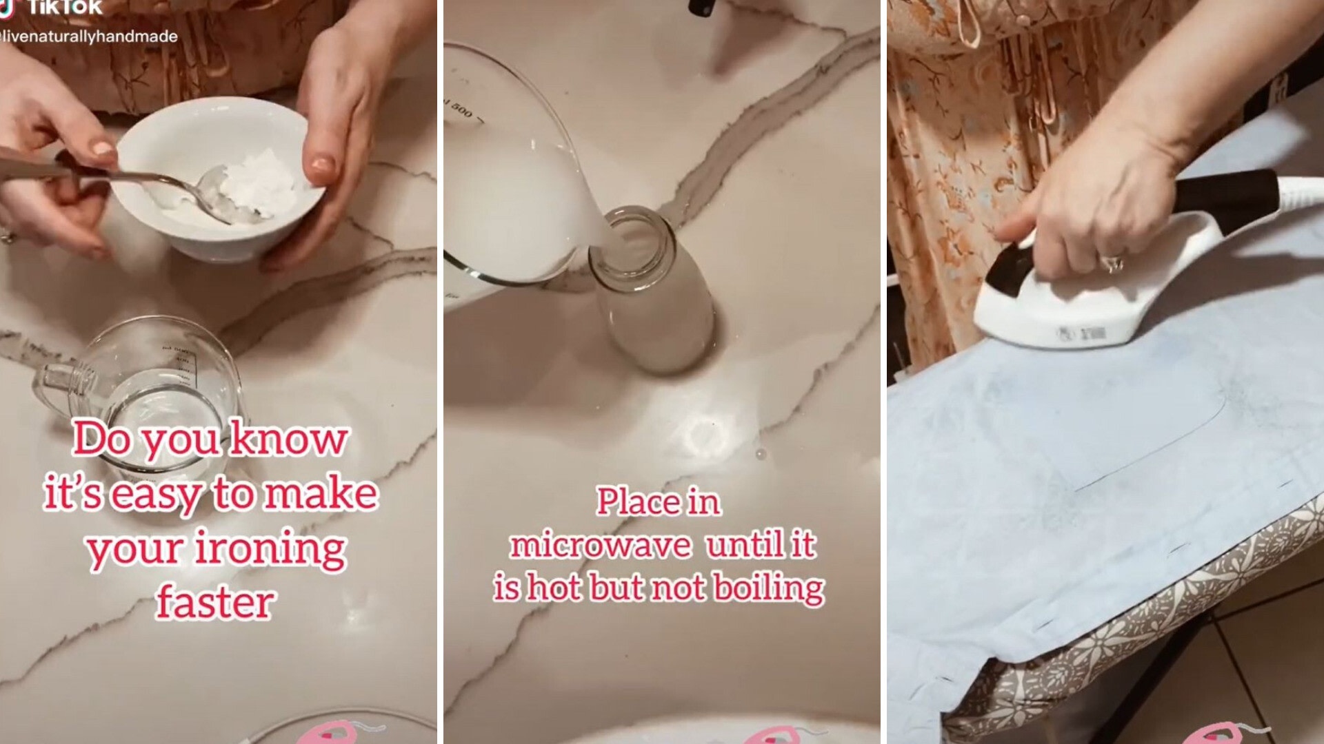 Cornstarch hack for getting crisper clothes