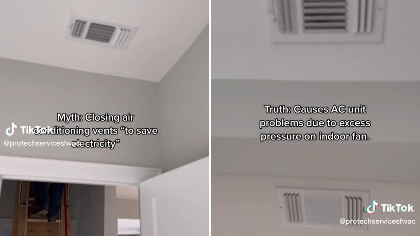 closed vents could harm your A/C unit