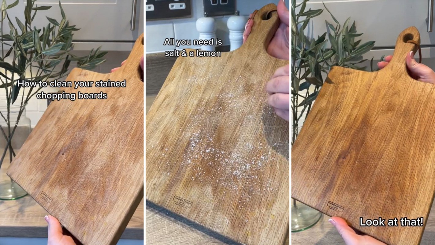 Simple way to clean cutting boards