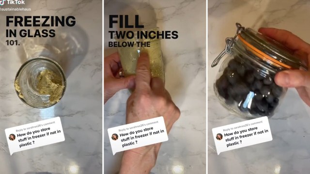 use glass container storage