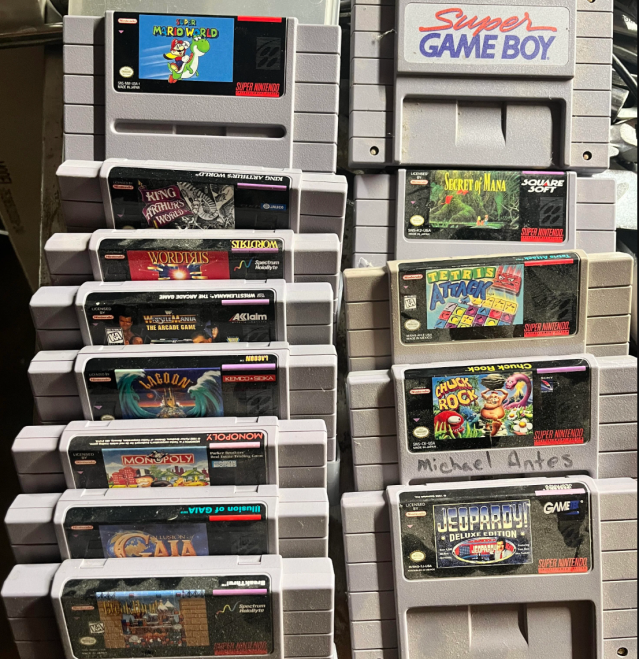collection of video games off Craigslist