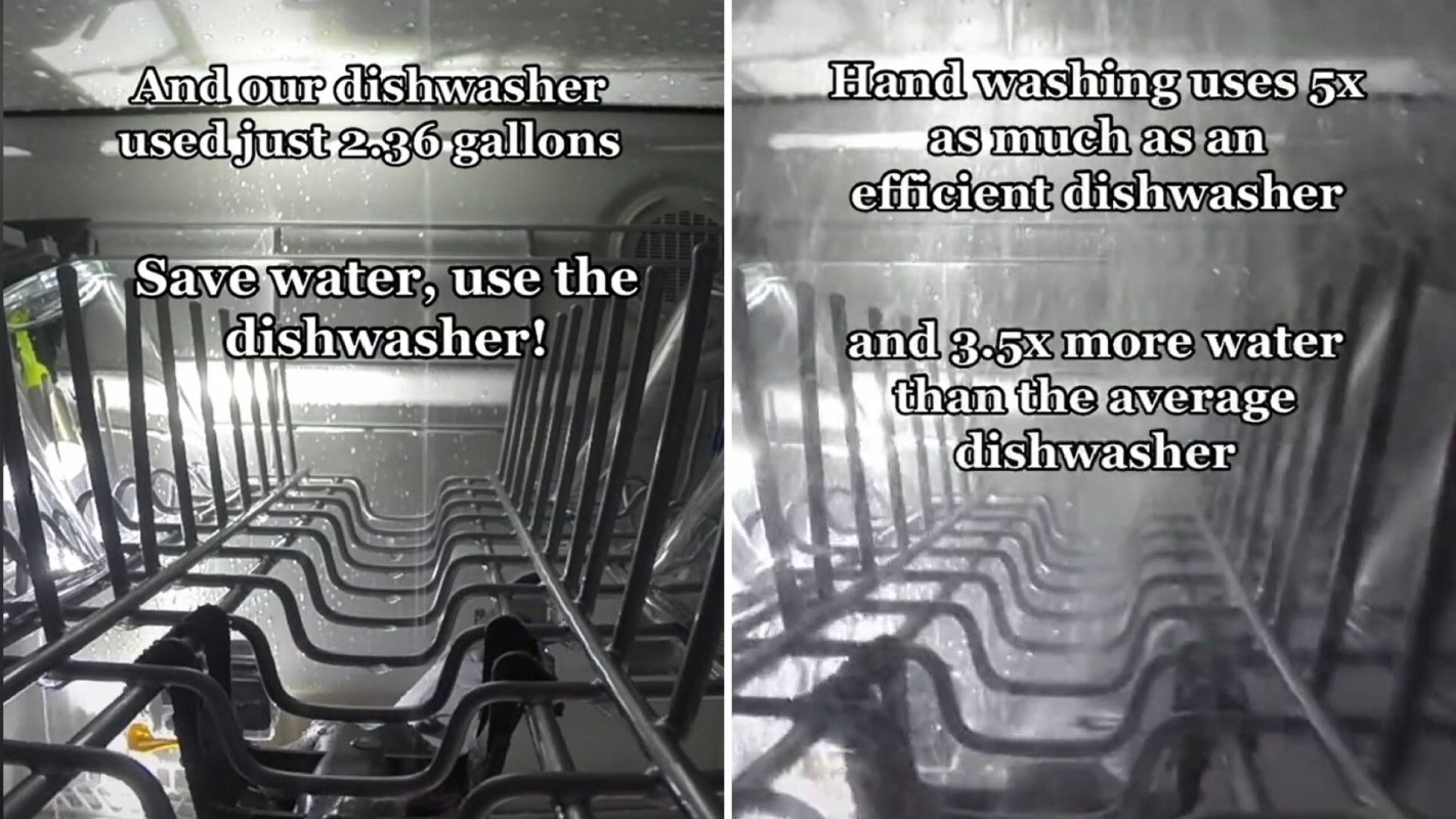 dishwasher can save water
