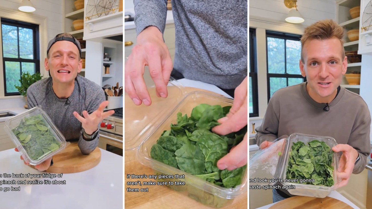 Hack for saving spinach before it goes bad