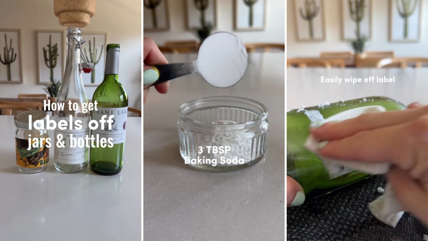 Ultra-simple hack for cleaning glass remove labels