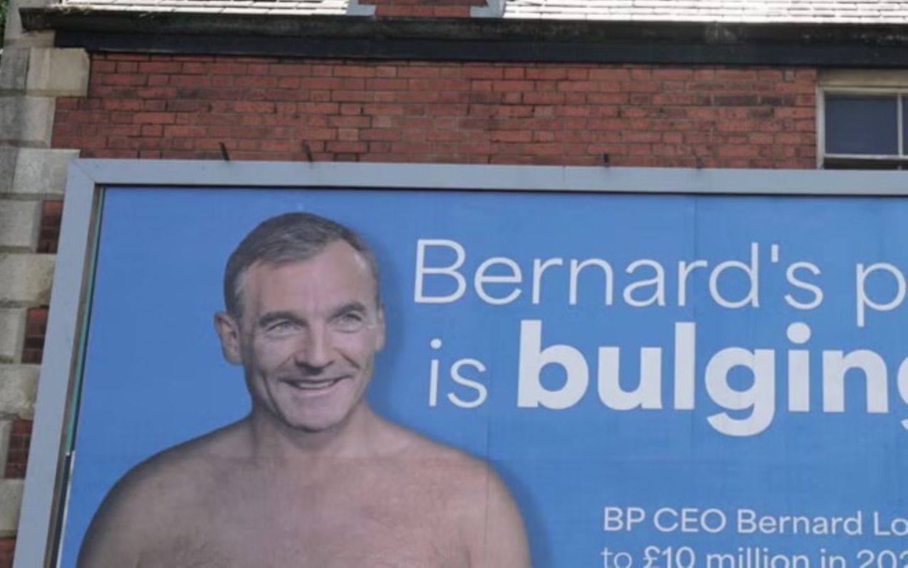 New OnlyFans-inspired billboard campaign mocks BP CEO