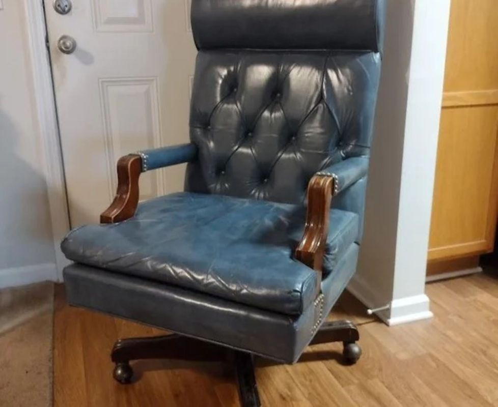 Leathercraft chair, vintage leather chair