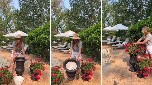 Saving money when filling large planter pots