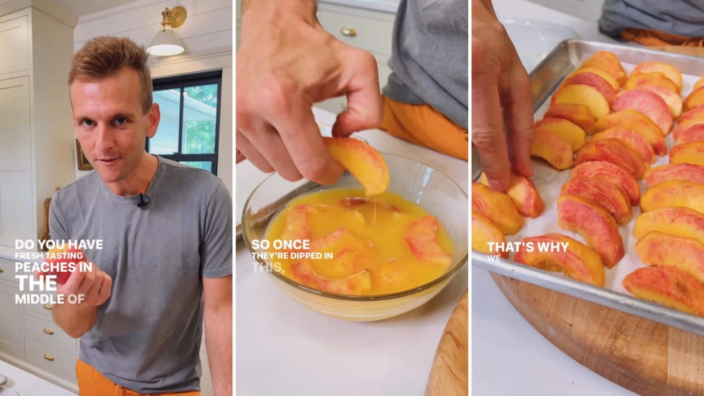 Genius hack to get fresh-tasting peaches out of season