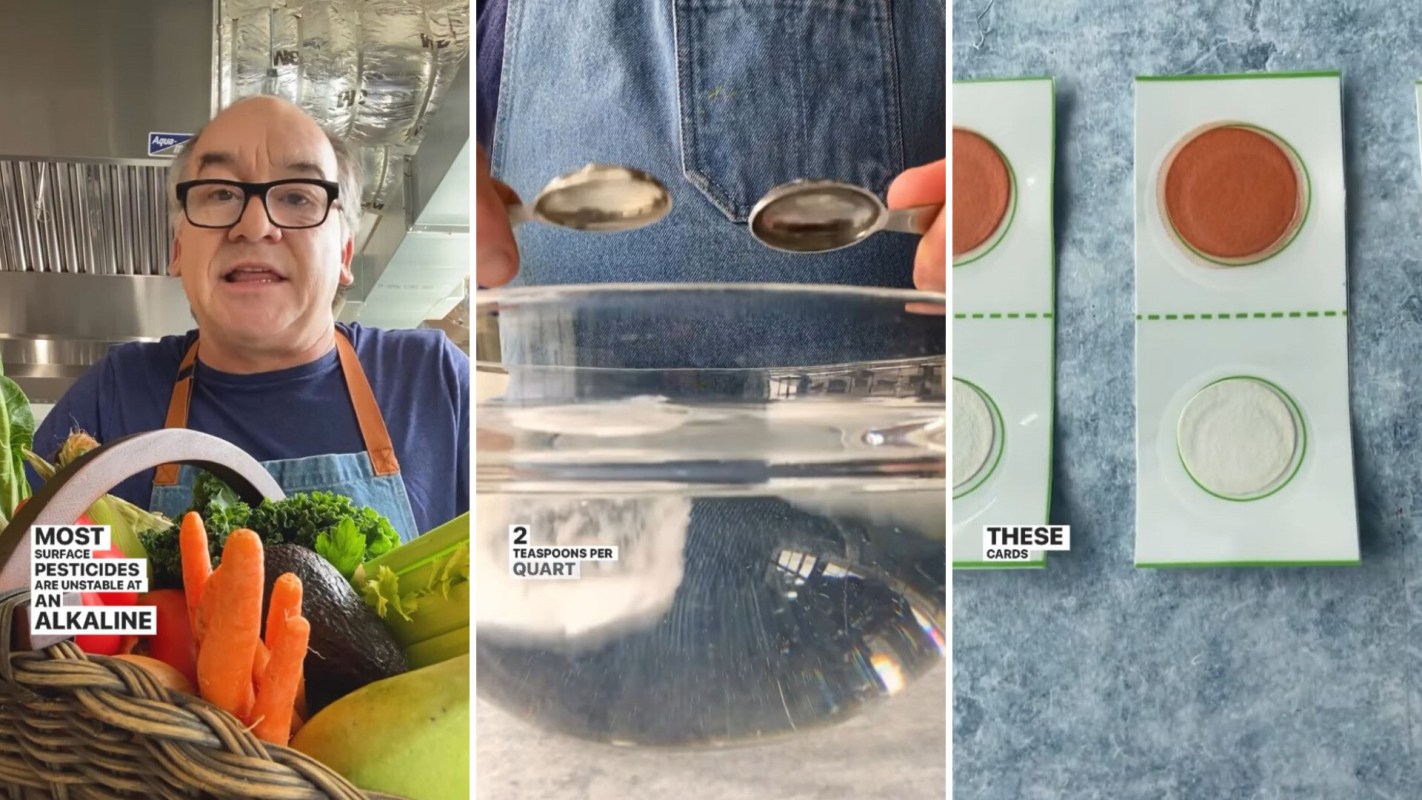 Surface pesticides removal hack: