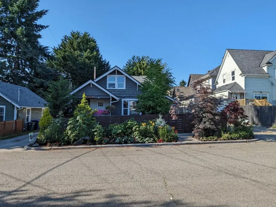Sidewalk green space transformation