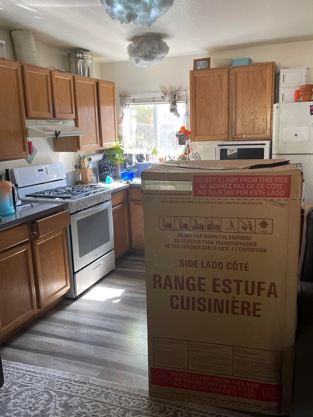 New gas oven