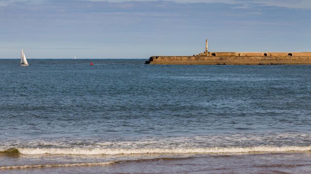 Roker Beach in Sunderland, England