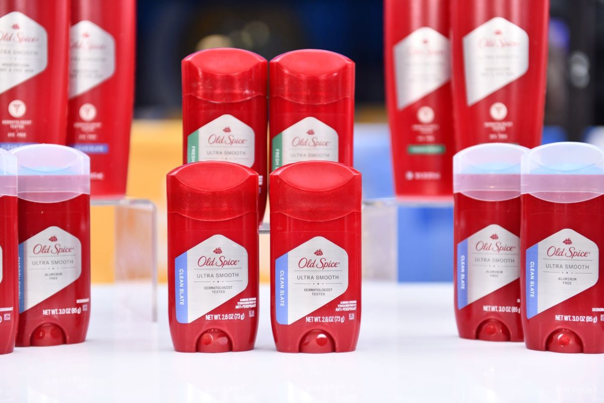 Old Spice store display, Brand of deodorant